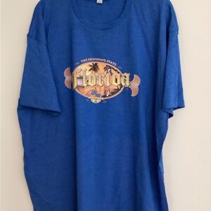 5. Alstyle Florida Sunshine State Blue Tee NWOT